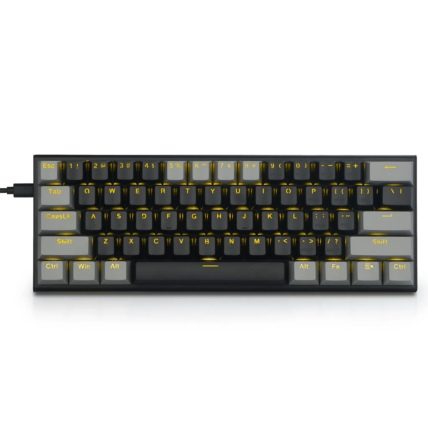 Новое поступление, клавиатура EYOOSO Z11 60%, игровая механическая клавиатура для ноутбука с LED-подсветкой, 61 клавиша