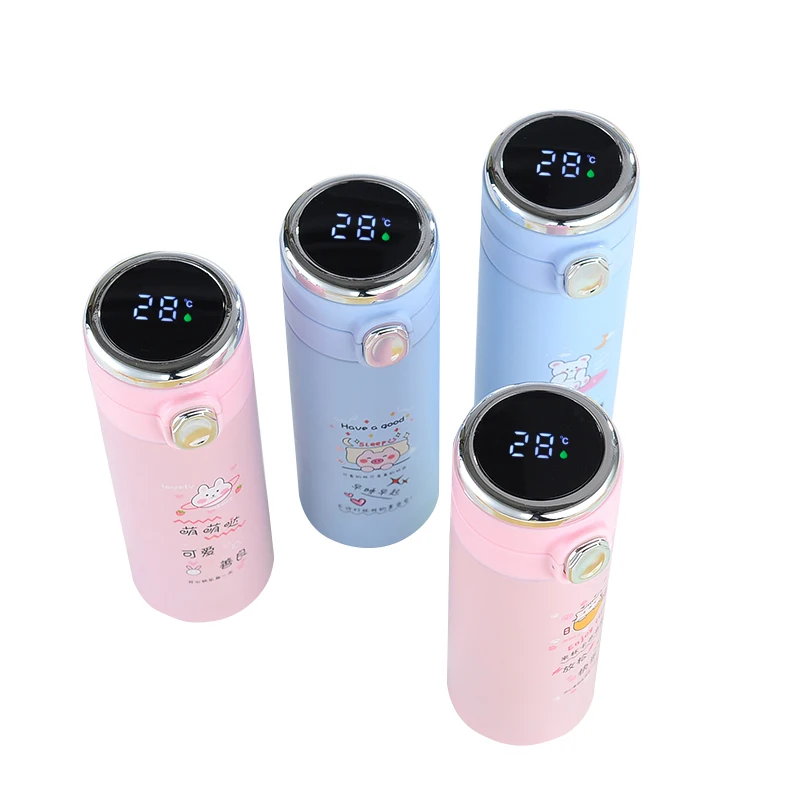 
Vacuum stainless steel smart bounce cover cartoon vacuum flask 