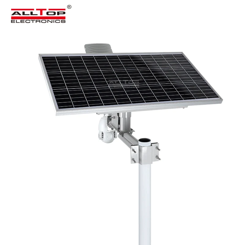 ALLTOP New design aluminium ip65 waterproof 80w solar power street light led with 1080p cctv camera wifi 4g