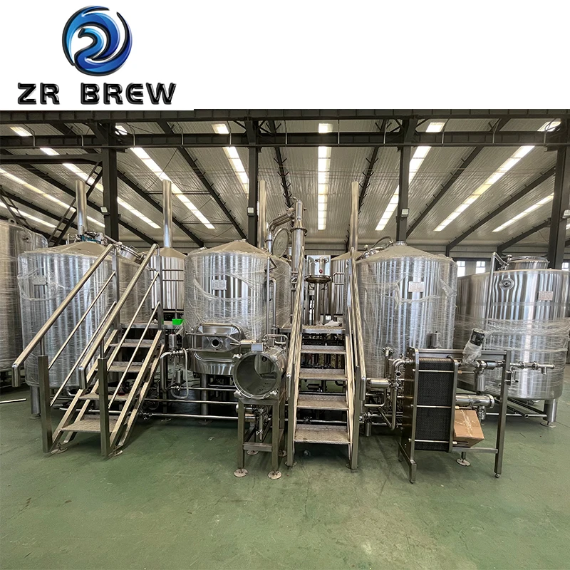 beer fermenter 200l 500l 1000l craft beer brewery copper electrical heating 3-vessel brewhouse equipment