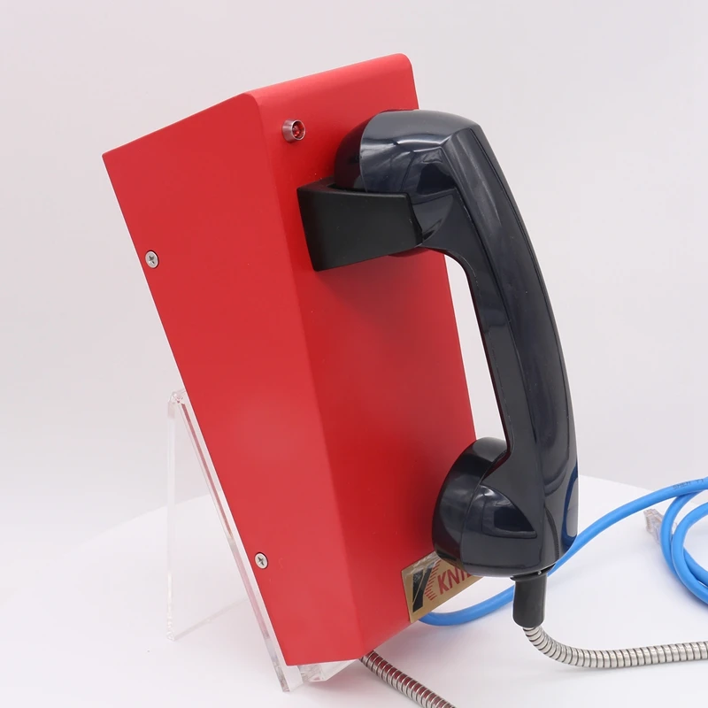 Vandal proof Rugged Desk Auto-Dial Phone Indoor Free Dial Handset Emergency Hotline Telephone for Prison Bank