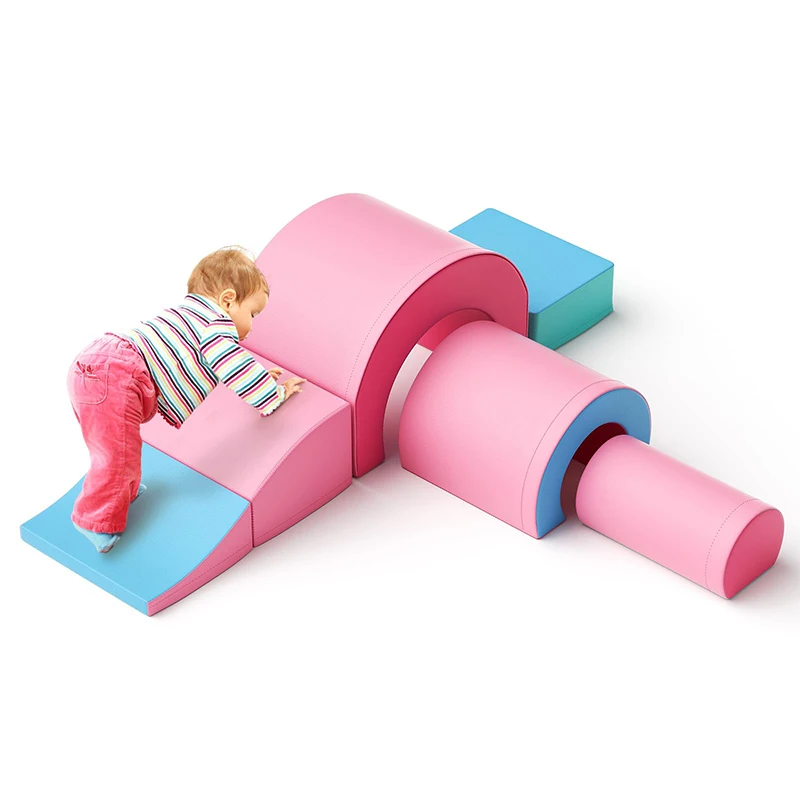 Multifunction Kids Playground Gym Equipment Toddler Foam Play Climber 5 Pieces Play Set Indoor Kids Softplay