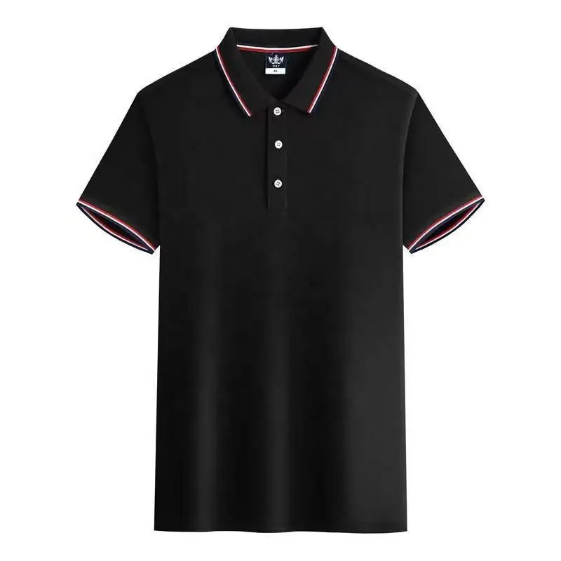 Wholesale Silk Cotton Embroidery Logo Polo Shirts High Quality Plain Golf Polo T-shirts Custom Polo Shirt