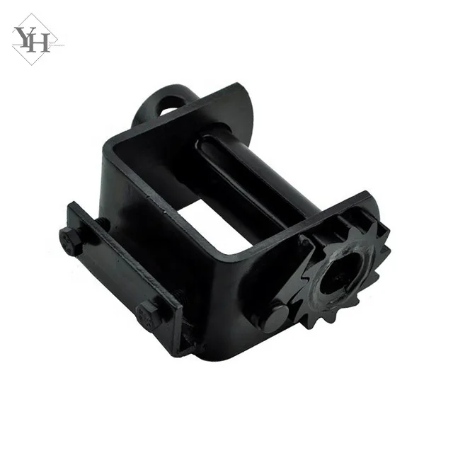 
black coated 4 inch 15000LBS ratchet tie down straps winch straps anchor winch with bolts 