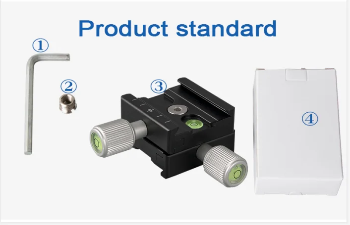 
BEXIN Double-sided Clamp Slide Mobile Anti-drop Slot Camera Adapter Quick Release Plate Clamp for DSLR Tripod Universal Camera 