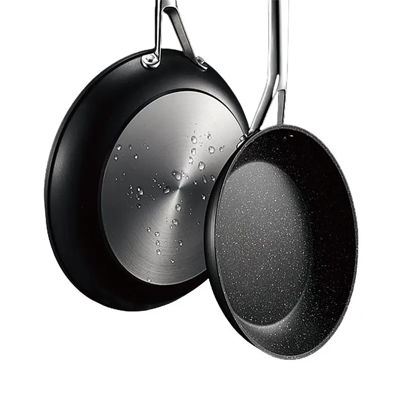 Black High Quality Forged Aluminium Non Stick Cookware Set Of Pots And Pans With Non-stick Coating