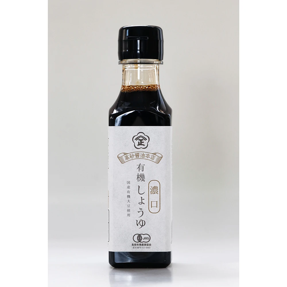 
Japan 100% Domestic Organic Soybeans Bottle Premium Dark Soy Sauce 