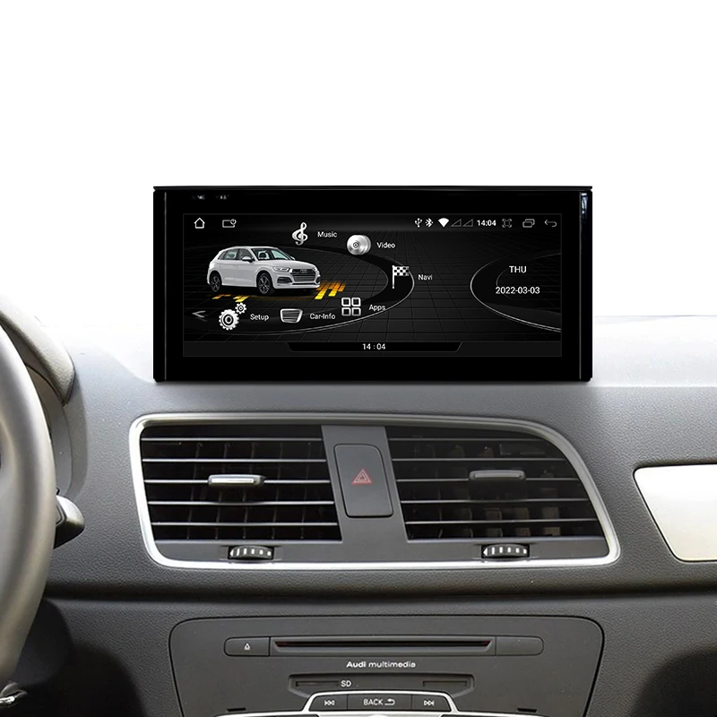 Android System Car Multimedia Stereo For Audi Q3 2012-2018 WIFI SIM IPS Touch Screen GPS Carplay