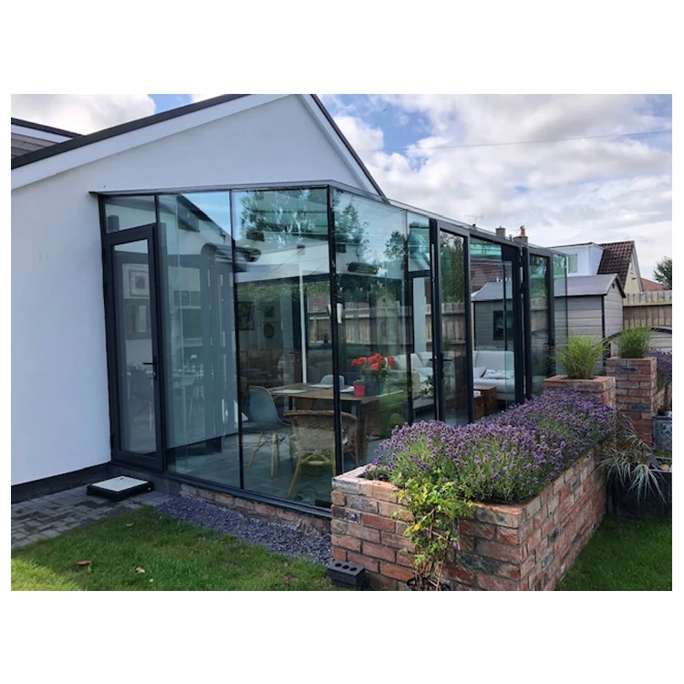
aluminum laminated glass 4 season solarium patio houses 
