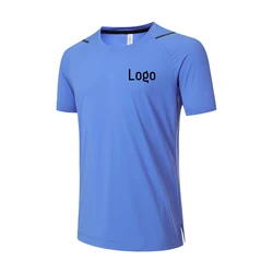 Lidong bulk stock custom logo high quality workout running breathable men sport t shirts dry t-shirts sports