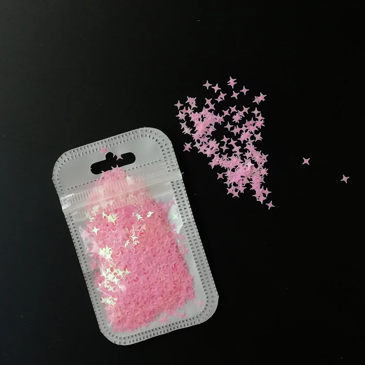 2021 Nail sequin thin style star super flash 4mm nail ornament