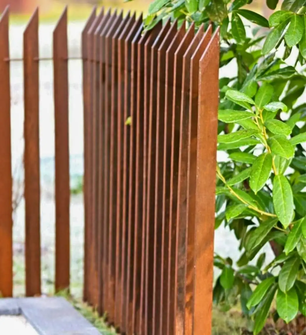 Corten стальные панели забора/садовый забор/металлический забор corten