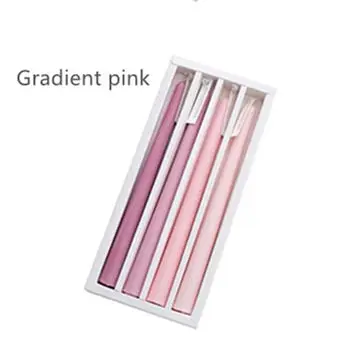 Hot Selling Handmade Smokeless Gradient Color Tall Taper Dinner Unscented Wax Candles With Cotton Wicks