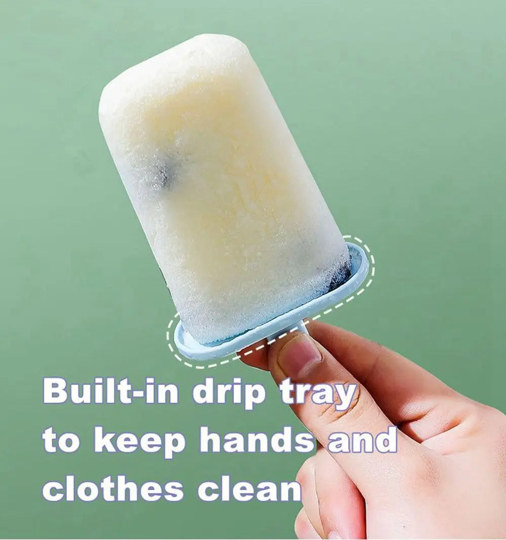 Wholesale 6 Holes Safety PP Plastic Ice Pop Containers Tools Ice Cream Popsicle Mold