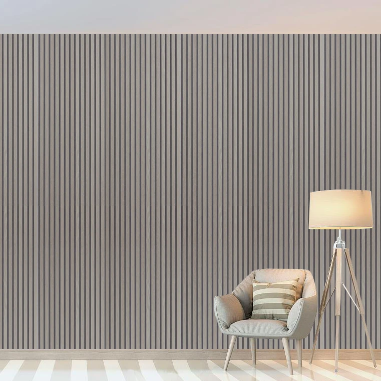 Новый популярный дизайн белая дубовая натуральная древесина фанера из ПЭТ фетровая задняя планка деревянная потолочная настенная акустическая панель фабрика