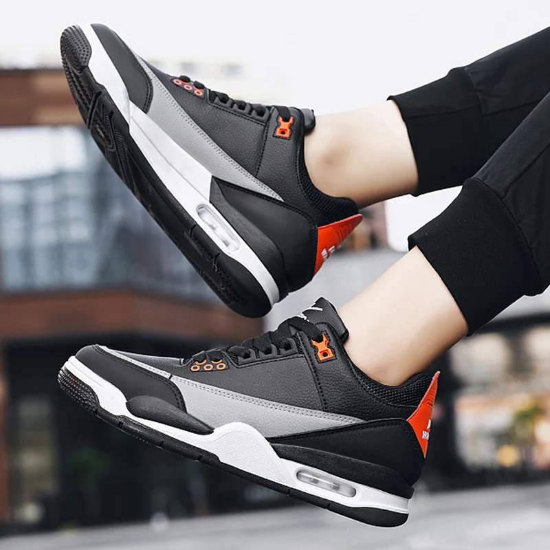 Running Sport Shoose Men Classic Air Cushion Basketball Sneakers Flat Sole Casual Shoes For Men New Styles