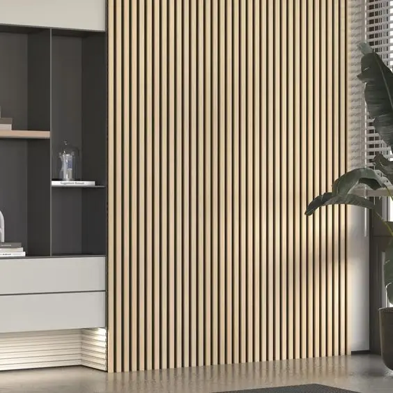 XHDECOR 3D acoustic panel MDF nature oak veneer/melamine colors