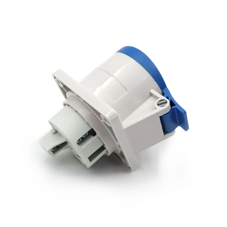 European standard socket waterproof outlet 63A 4P IP44 plug&socket EN/IEC industrial panel mounted socket industrial