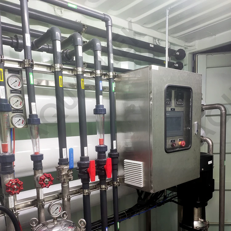 6m3ph industrial water purification systems well water purifying machine containerized water treatment plant for Farm irrigation