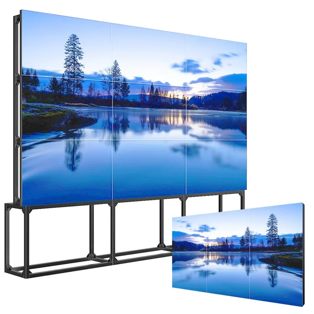 43 46 49 55 65 75 Inch Lcd Video Wall With Displays Free Video Wall Software