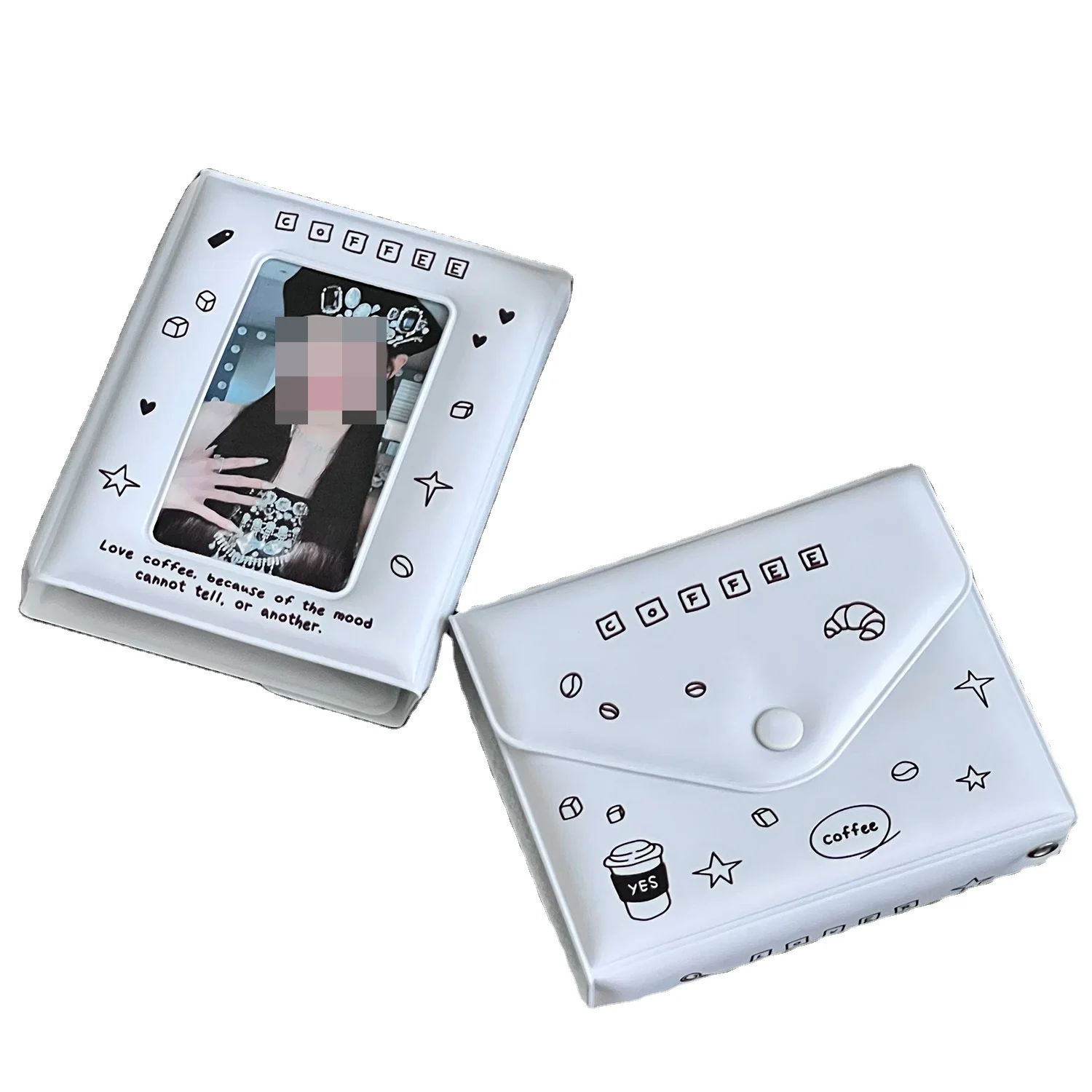 kpop idol card book Polaroid coffee element envelope IG storage photo album