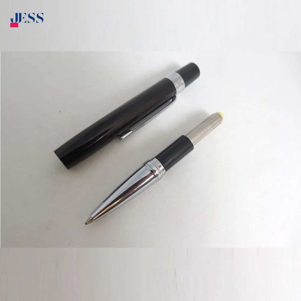 High Quality Metal Pen with Custom Logo Black White Twist Mini pocket Ballpoint Pen for Business Gift Office Pens