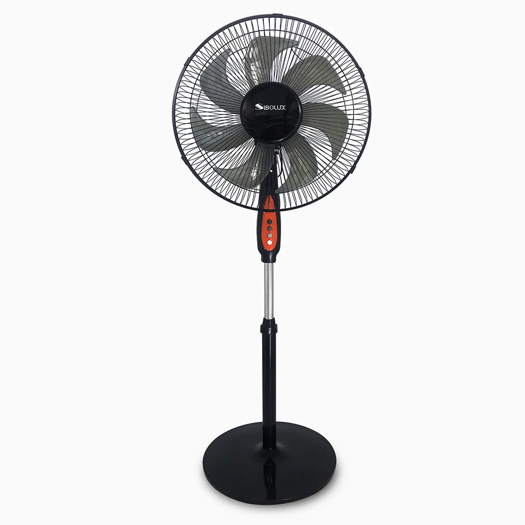 Wholesales Big Power Strong Wind 7 PCS Plastic Blades Pedestal Air Cooling Electrical 16 Inch Stand Fan