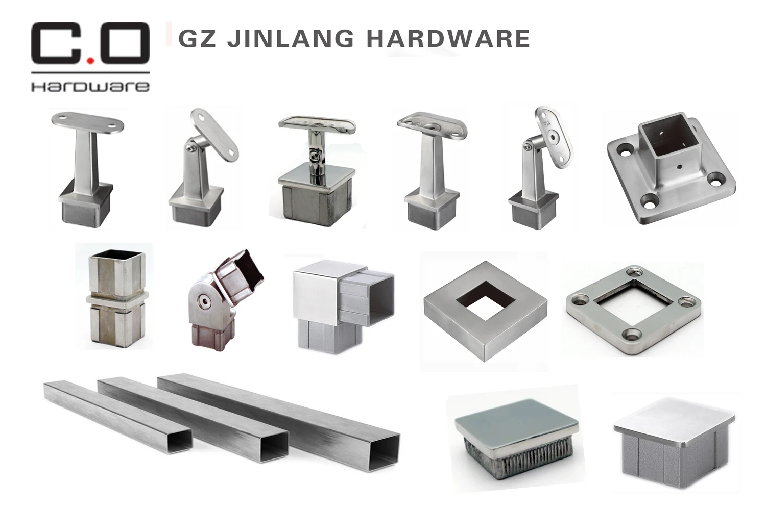 Decoration Floor Post Tube Square 40 50mm Handrail Base Plate Cover Stair Railing Pipe Base Cover