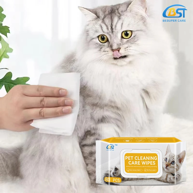 custom scented OEM private label pet wet wipes dog cat paw teeth hair cleaner wipes pet grooming wipes manufacturer factory
