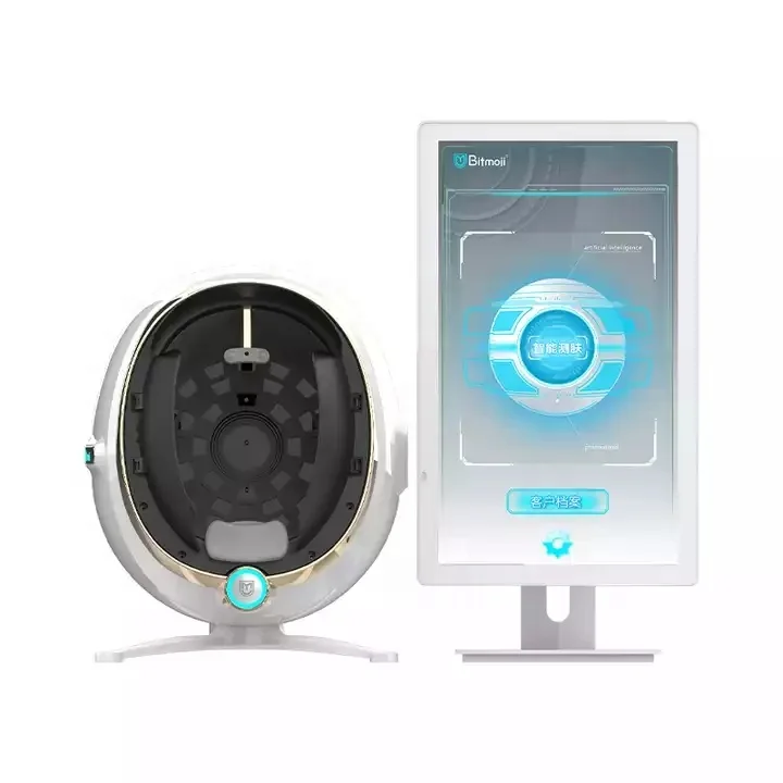 2024 New Technology 8 Spectrum Bitmoji Skin Analysis Machine Facial Skin Analyzer 3D Magic Mirror With 28 Million HD Pixels