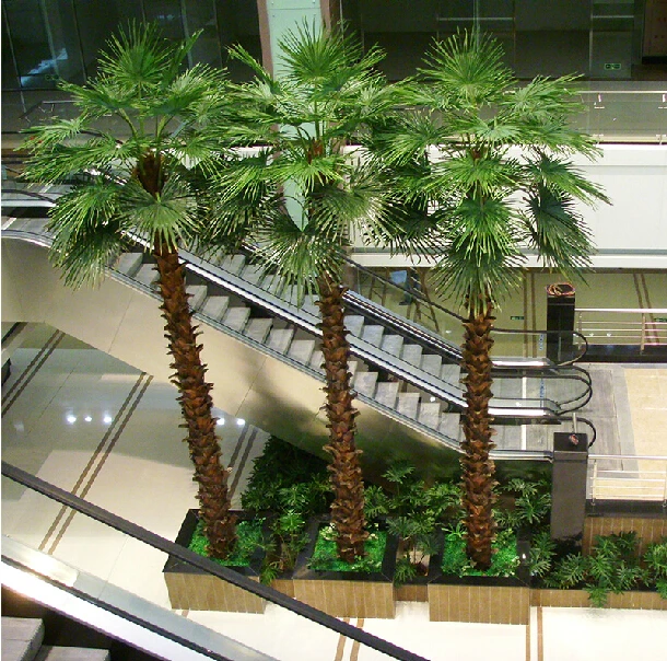 Guangdong Manufacturer Wholesale Cheap Price Tropical 2m 3m 4m 5m 6m 7m 8m 9m 10m 20m Fake Coconut Tree Artificial Palm Trees