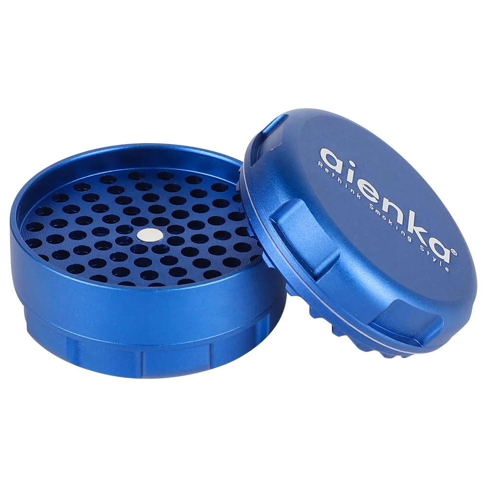 UKETA 63mm 3 layer Aluminum  Wholesale High Quality Cheap Customizable Logo Tobacco Grinder Herb Grinder