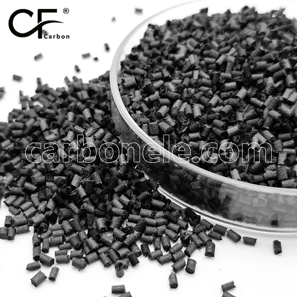 Recycled cf pe masterbatch pellet plastic materials pe granules carbon fiber polyethylene injection moulding hdpe granules