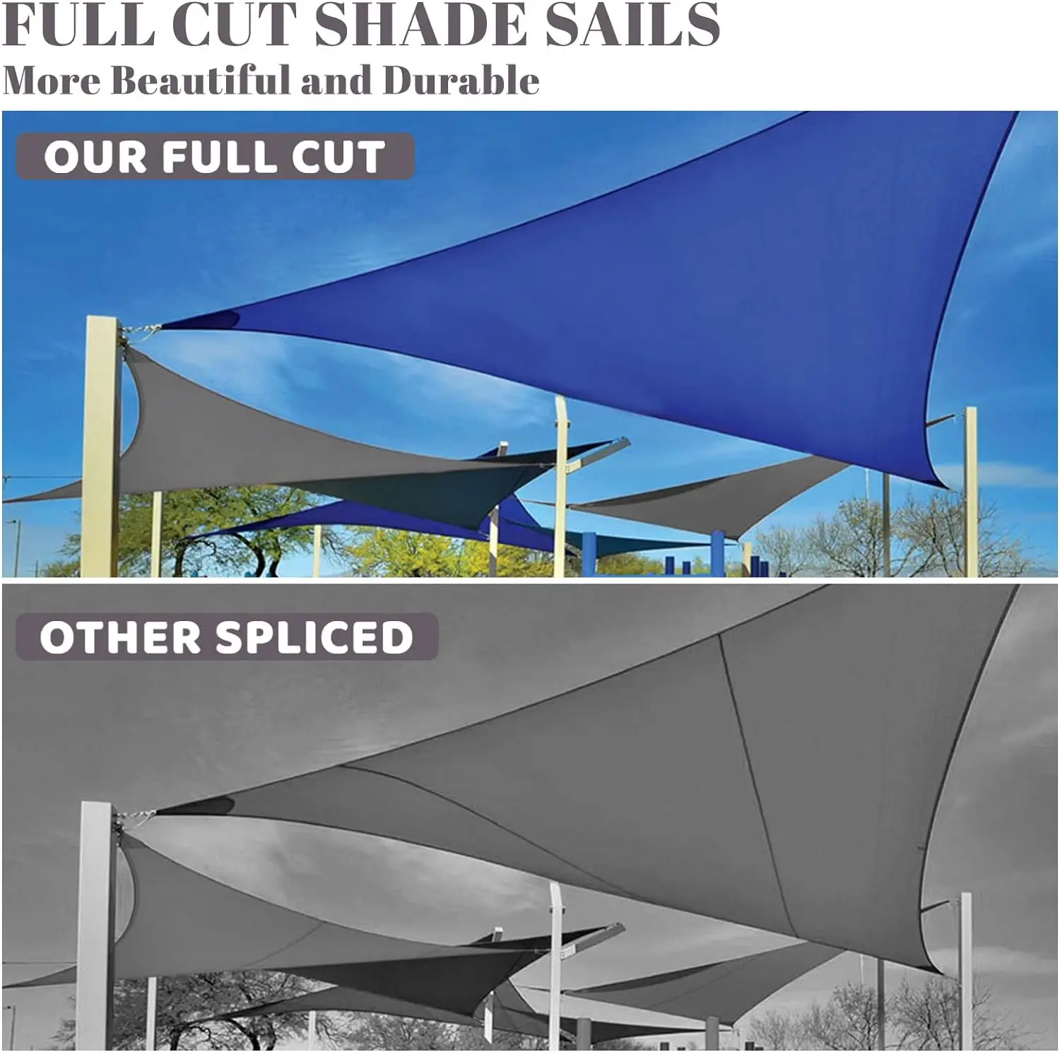 Customized Outdoor waterproof Sunshade sail High Quality Shade Sail Garden Awning Swimming Pool Shade Sail