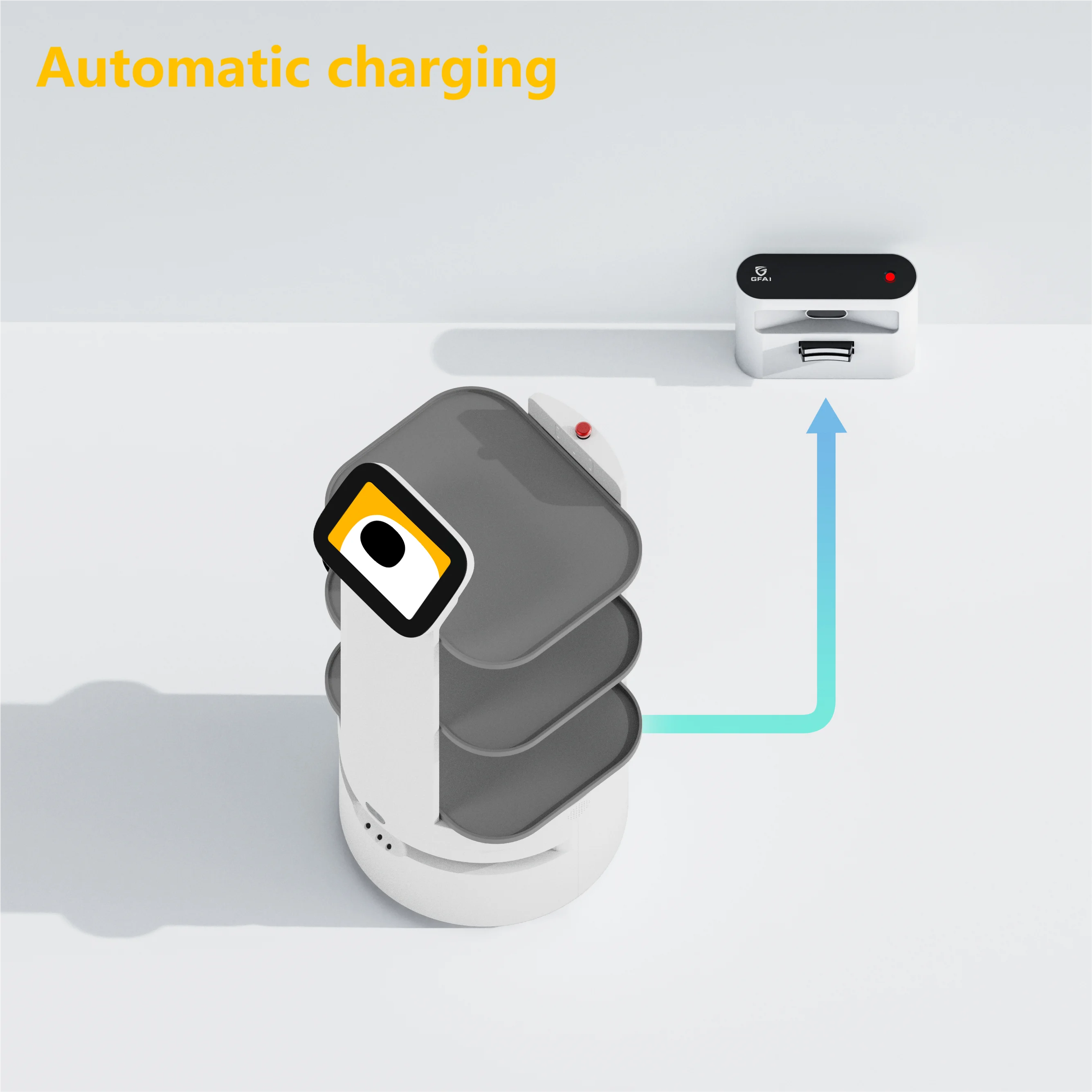 CIOT Intelligence robot delivery food for hotel/ Restaurant Equipment Remote Control Waiter Robots Positioning System