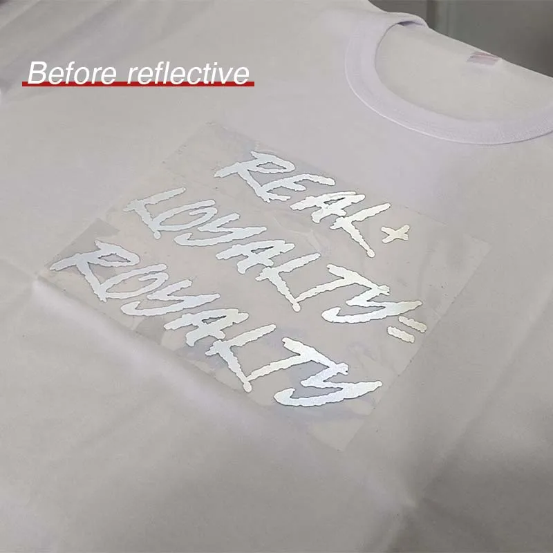 Wholesale High Quality Custom Iron On Film Cold Peel Reflective Heat Transfer Vinyl Roll For Clothing