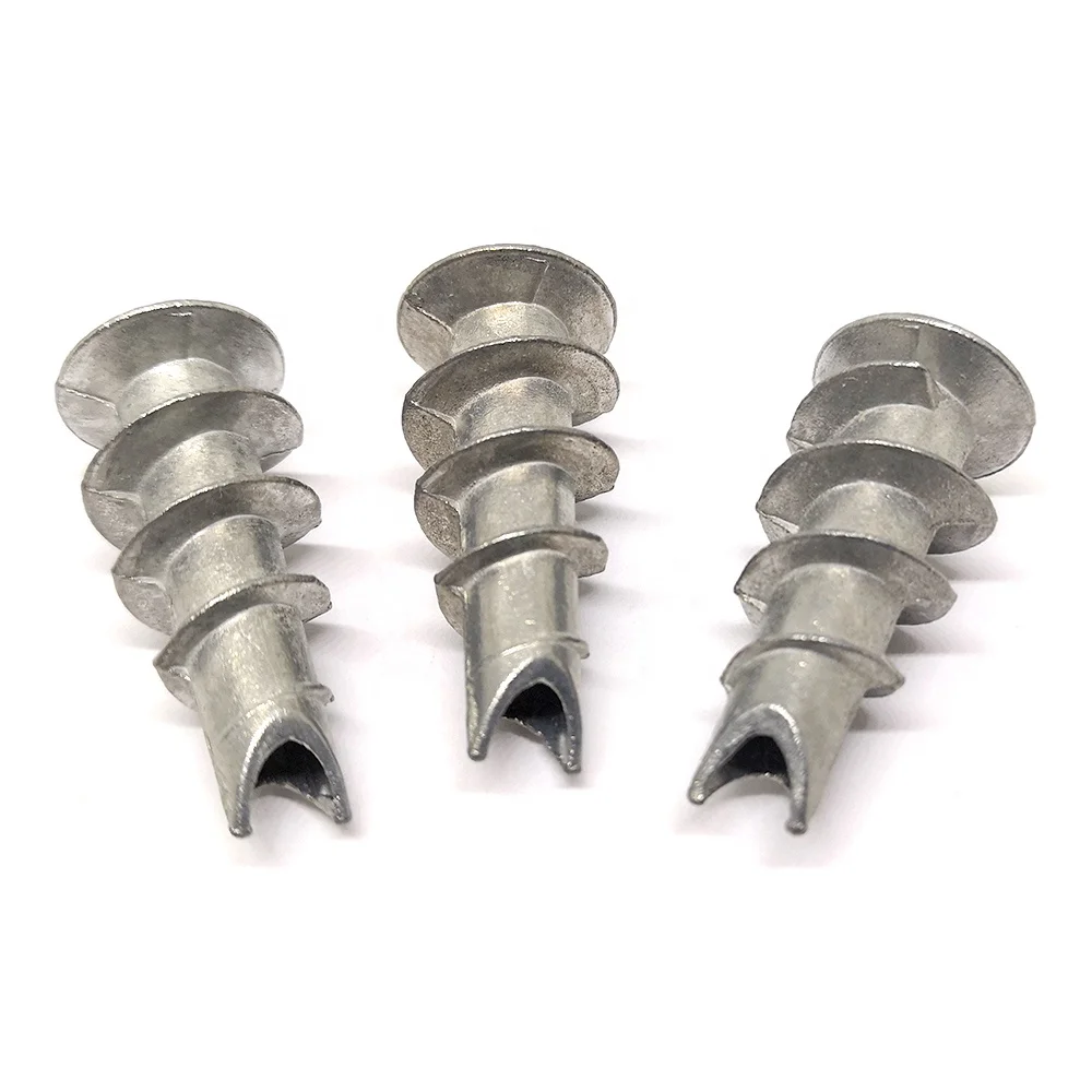 Самосверляющая Штукатурная заглушка для сухой стены ребристый Универсальный нейлоновый якорь для гипсокартона