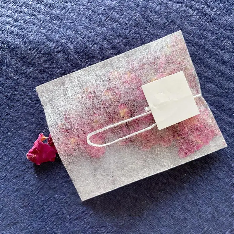 Corn Fiber Non Woven Type Empty Biodegradable Pyramid Heat Seal Tea bag