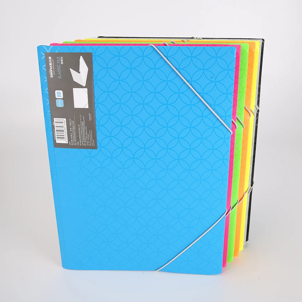 Эластичный Файл с пряжкой A4 веревочная папка pp пластиковая для хранения файлов Офисная