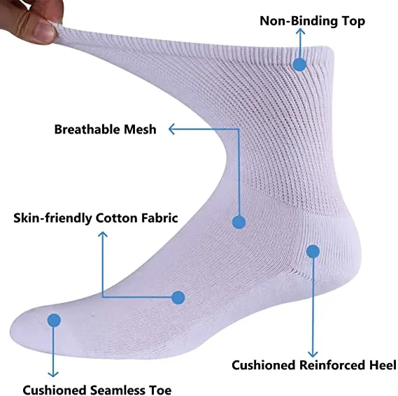 wholesale seamless toe Non slip hospital slipper patient medical socks