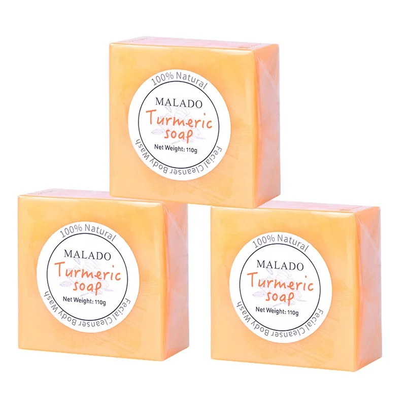 Lemon Turmeric Make Skin Tender Slippery Oil Soap Plant Extract Handmade Soap Brightening  Facial Soap