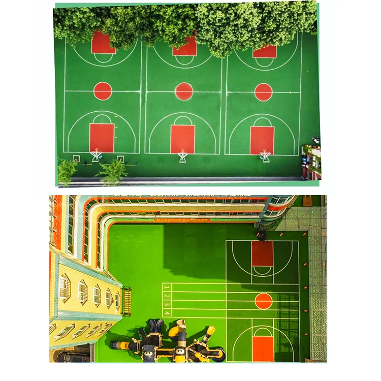 Good resilience Multi-function 10mm turf Sports artificial grass carpet for a basketball court