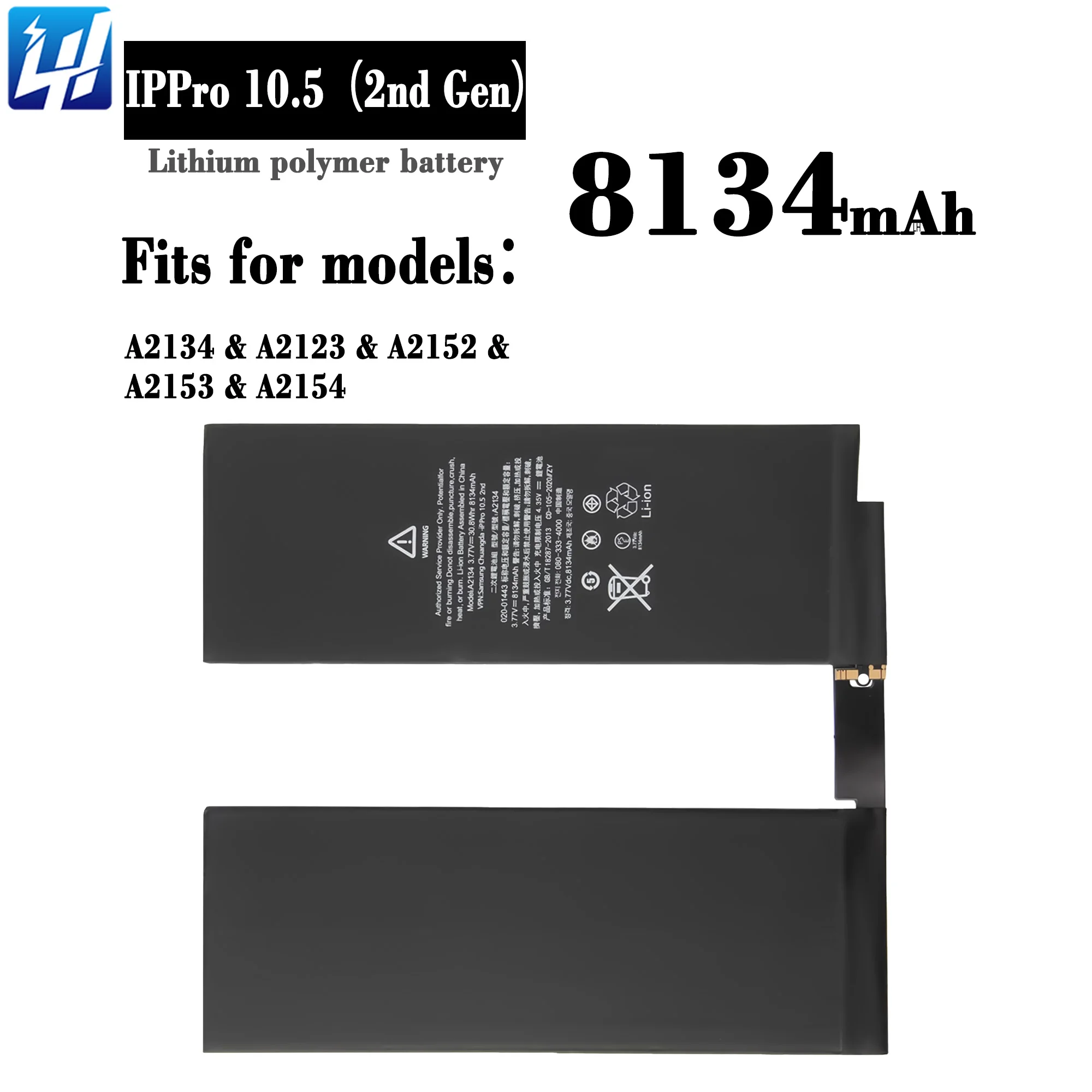 8134mAh A2134 A2123 A2152 A2153 A2154 Air 3 High Durability Factory Supply battery for ip Pro 10.5 2nd