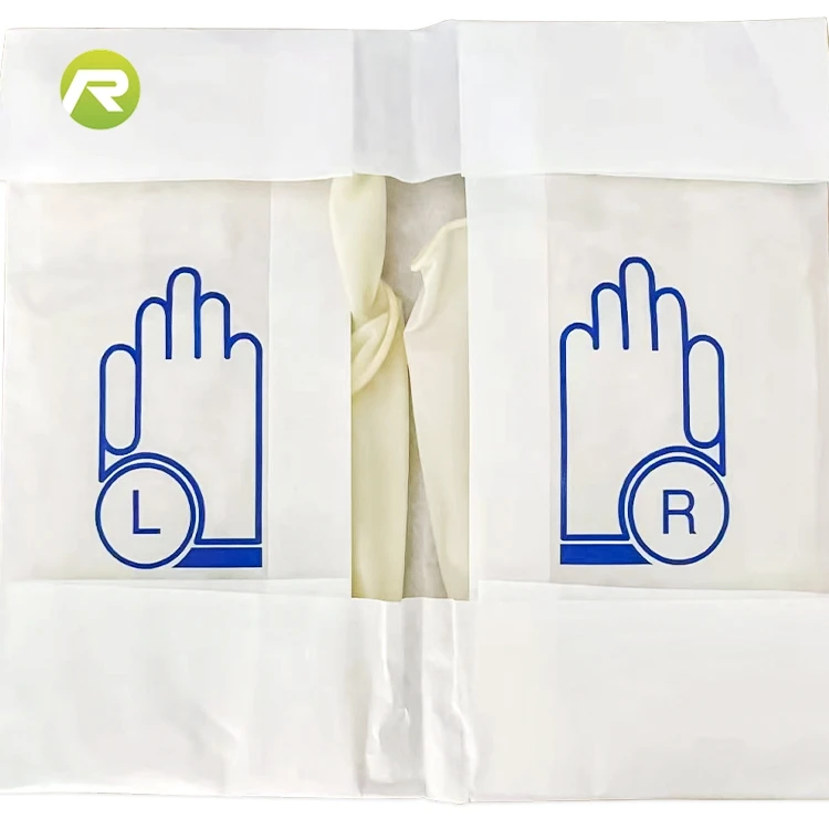 Disposable Latex Gloves Powder Free and Powdered White Color