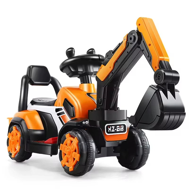 children amusement toy excavator for kids ride on car