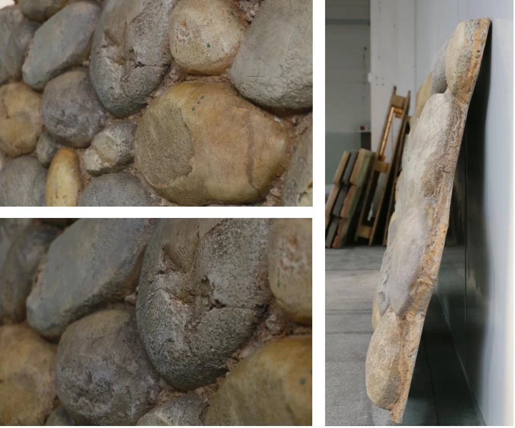 3D Pebble pu stone bionic stone new quick installation art stone style light fire insulation material background wall