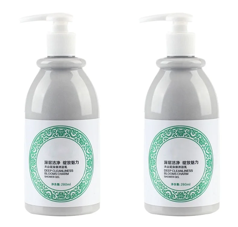
whole body fast smooth body wash private label natural volcanic mud shower gel skin whitening 