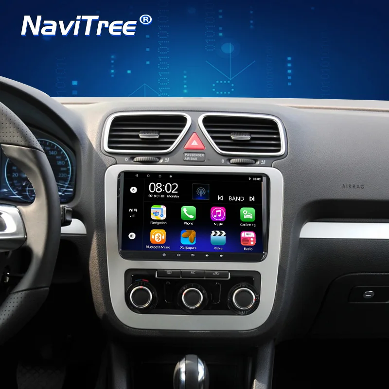  Автомобильный видеорегистратор система на Android 10 2 5D экран 9 дюймов IPS для VW Golf/Polo/Tiguan/Passat/b7/b6/SEAT/leon Wi-Fi GPS BT радио