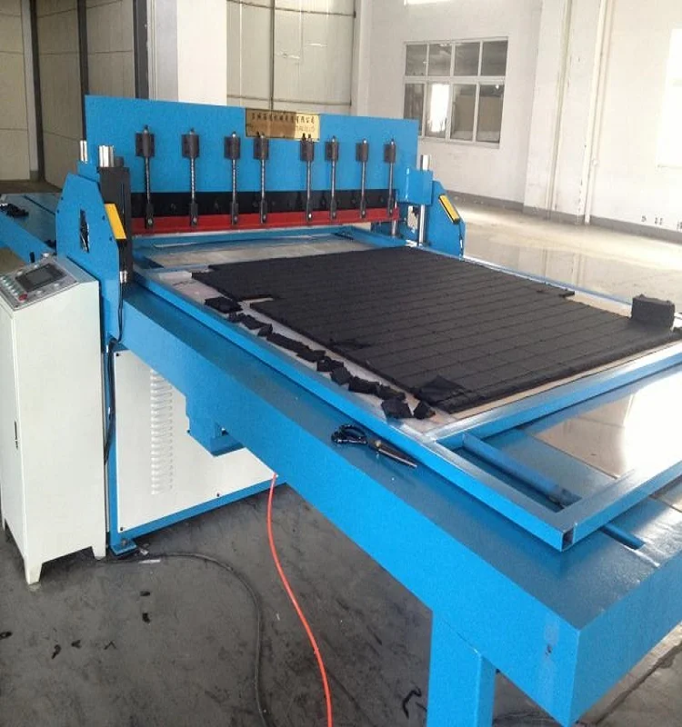 Automatic cloth textile straight knife cutting machine table zig zag fabric sample cutter cutting machine