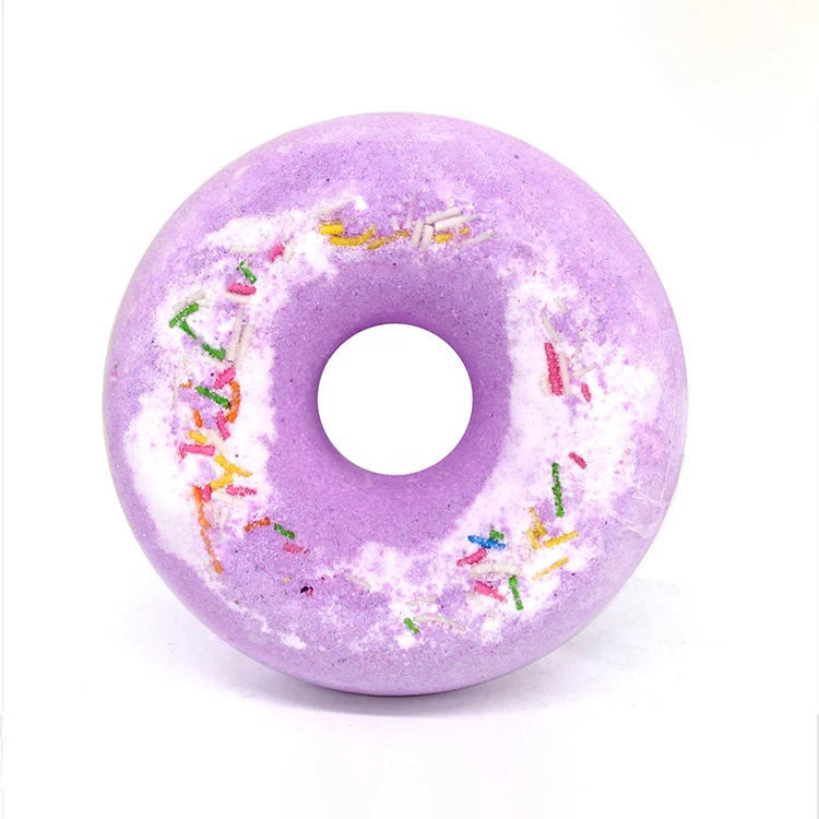 Custom 100g Natural Donut Shape Bath Bombs Moisturizing Bath Fizzer